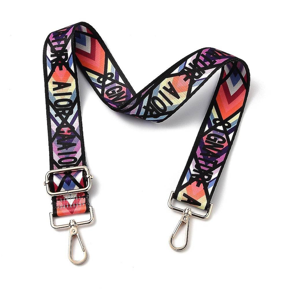 TRACOLLA COLORATA PER BORSA LARGA = 38 mm - - LacariaRicami.Store