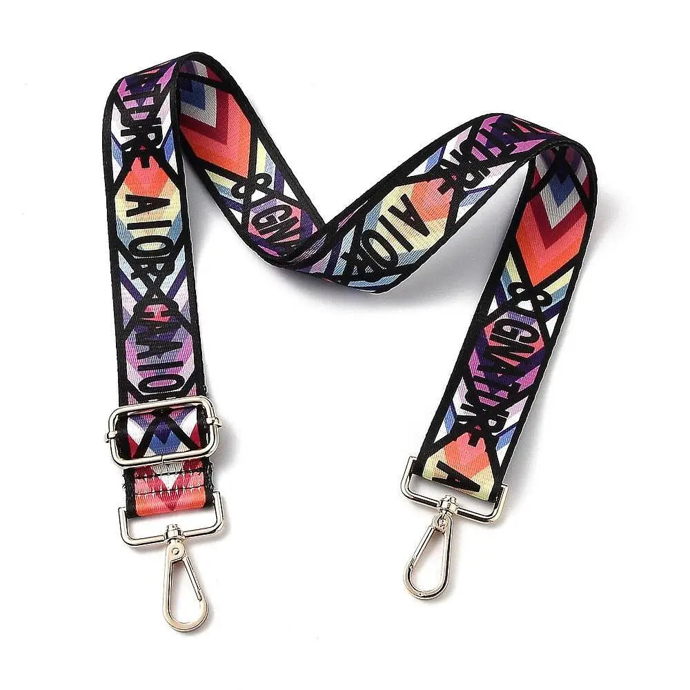 TRACOLLA COLORATA PER BORSA LARGA = 38 mm - - LacariaRicami.Store