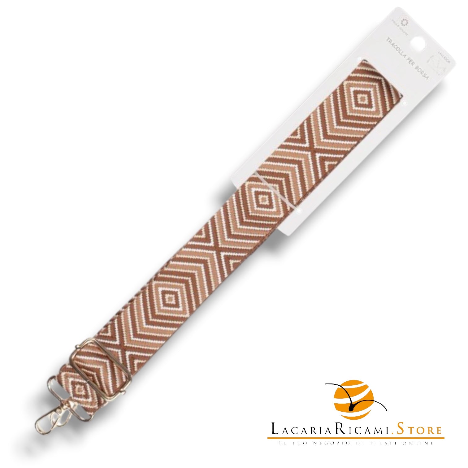 TRACOLLA Colorata Per BORSA LARGA = 38 mm - Colore: 801114 - MIX CUOIO ORO - by LacariaRicami.Store