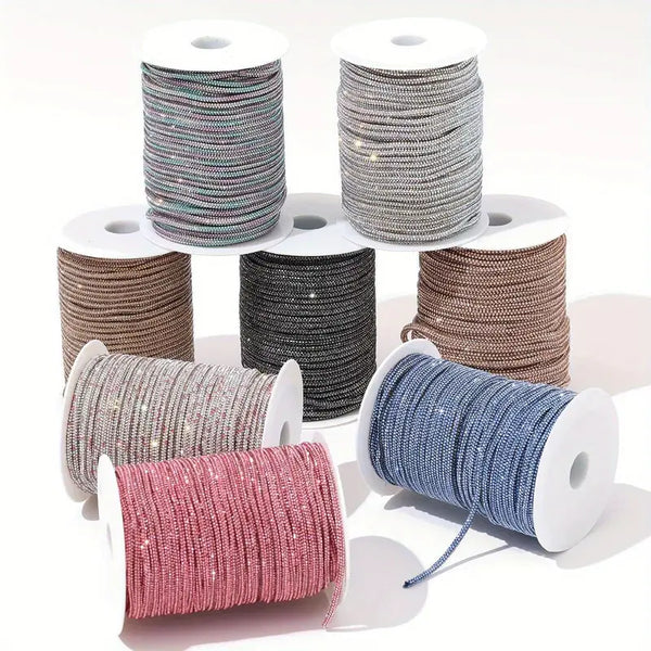 Bobine di strass colorati per decorazioni e fashion con Tubolare STRASS