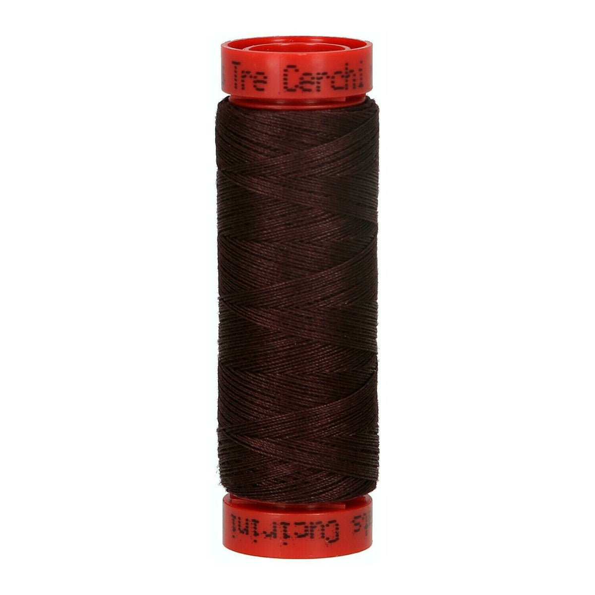 SPOLETTE Tre Cerchi Rosso (11÷275) - Mez Cucirini - Colore: 24 - MARRONE SCURO - by LacariaRicami.Store