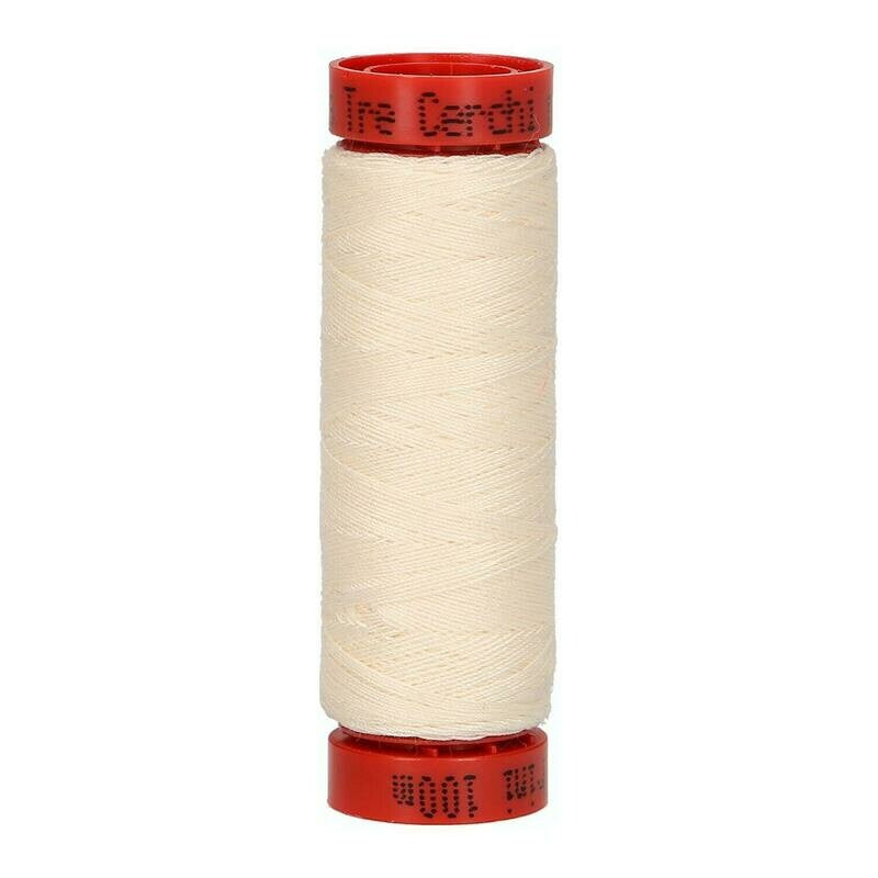 SPOLETTE Tre Cerchi Rosso (11÷275) - Mez Cucirini - Colore: 215 - PANNA - by LacariaRicami.Store