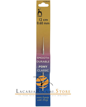 UNCINETTO COTONE IN ACCIAIO - Pony - - LacariaRicami.Store