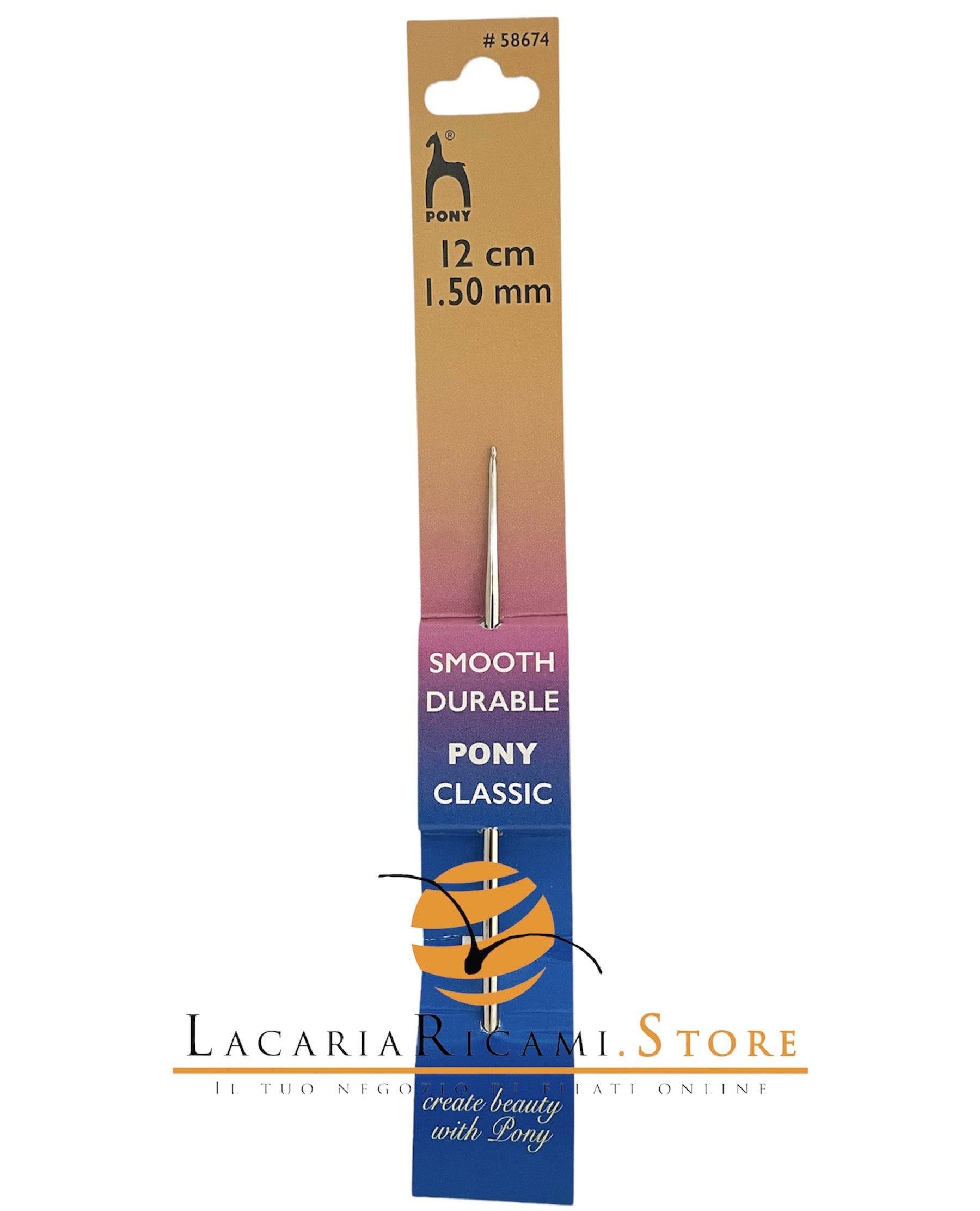 UNCINETTO COTONE IN ACCIAIO - Pony - - LacariaRicami.Store