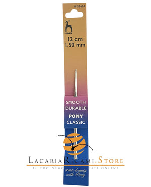 UNCINETTO COTONE IN ACCIAIO - Pony - - LacariaRicami.Store