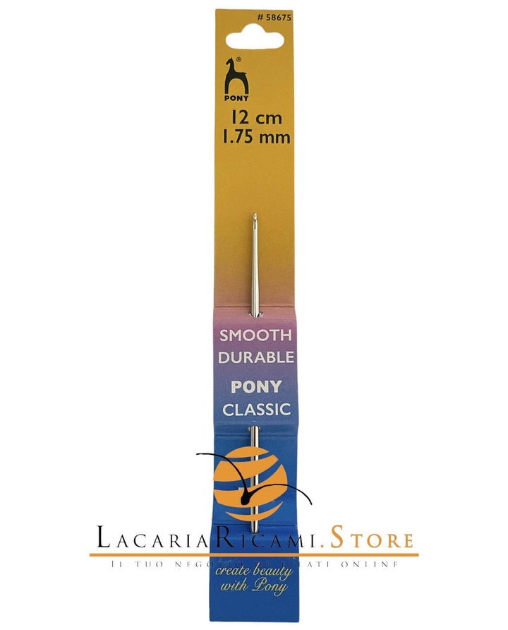 UNCINETTO COTONE IN ACCIAIO - Pony - - LacariaRicami.Store