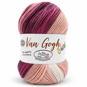 MICROFIBRA Van Gogh Batik - Miss Tricot Filati - Colore: 16 - ROSA ANTICO VINACCIA - by LacariaRicami.Store