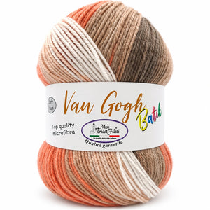 MICROFIBRA Van Gogh Batik - Miss Tricot Filati - Colore: 18 - TORTORA MATTONE - by LacariaRicami.Store