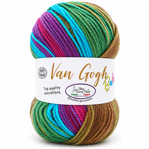 MICROFIBRA Van Gogh Batik - Miss Tricot Filati - Colore: 24 - MILITARE VINACCIA SFUMATO - by LacariaRicami.Store