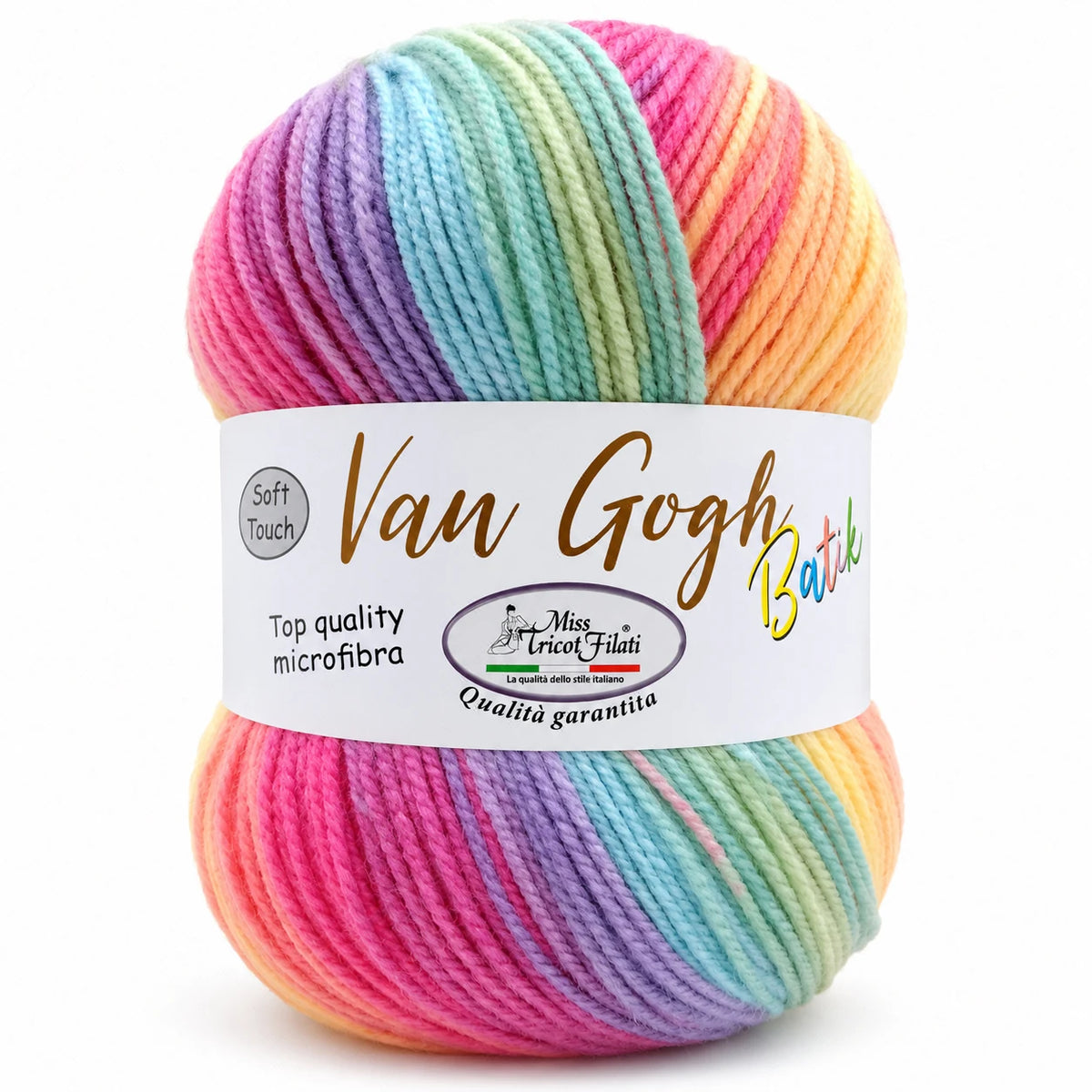 MICROFIBRA Van Gogh Batik - Miss Tricot Filati - Colore: 03 - GARDEN LIGHT - by LacariaRicami.Store