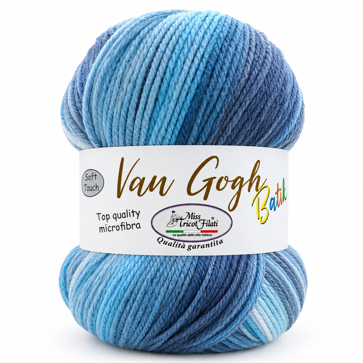 MICROFIBRA Van Gogh Batik - Miss Tricot Filati - Colore: 04 - OCEAN - by LacariaRicami.Store