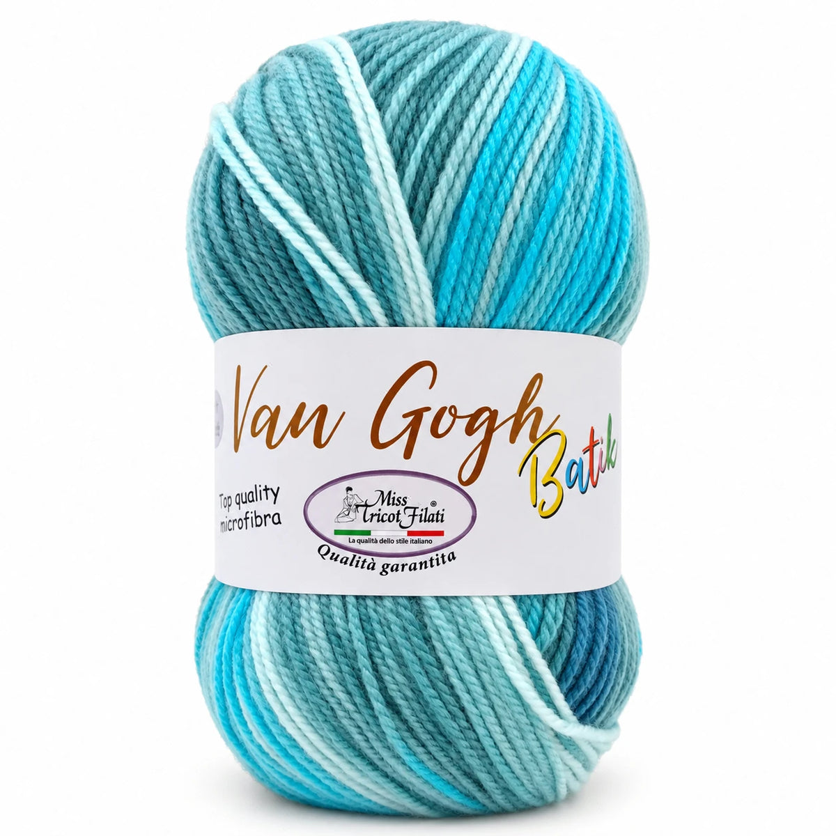 MICROFIBRA Van Gogh Batik - Miss Tricot Filati - Colore: 05 - TIFFANY - by LacariaRicami.Store