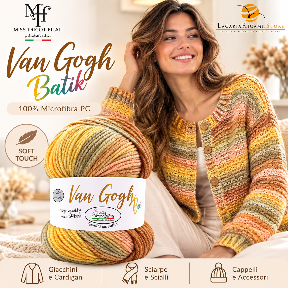 MICROFIBRA Van Gogh Batik - Miss Tricot Filati - Colore: - by LacariaRicami.Store