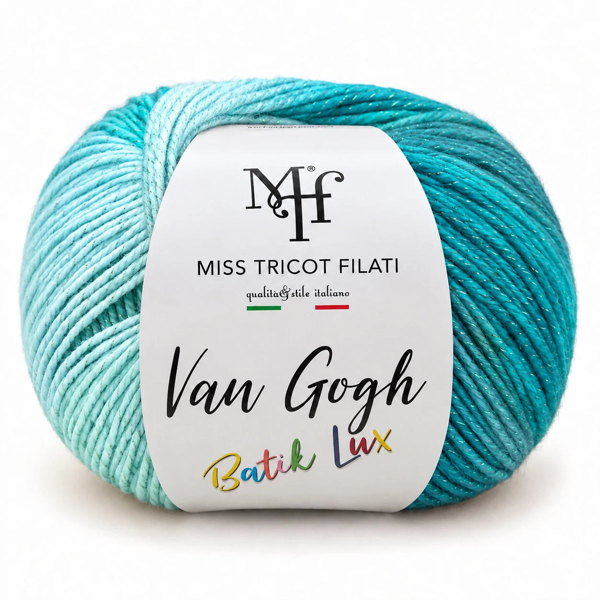MICROFIBRA Van Gogh Batik Lux – Miss Tricot Filati - Colore: 54 - VERDE ACQUA - by LacariaRicami.Store