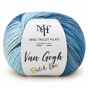 MICROFIBRA Van Gogh Batik Lux – Miss Tricot Filati - Colore: 55 - AZZURRO - by LacariaRicami.Store