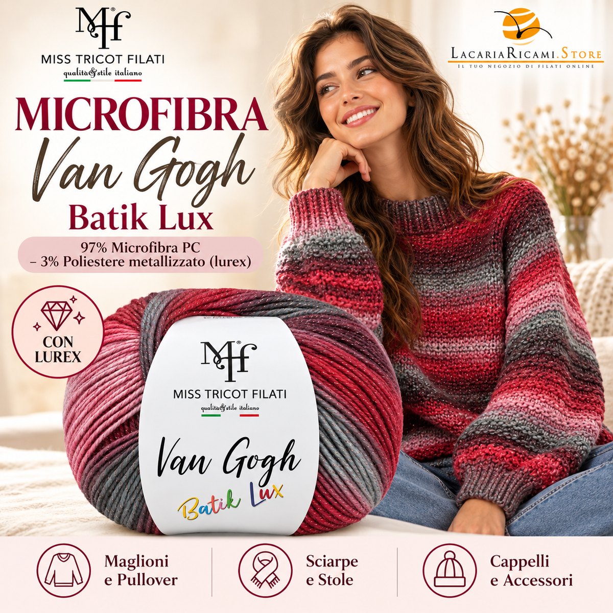 MICROFIBRA Van Gogh Batik Lux – Miss Tricot Filati - Colore: - by LacariaRicami.Store