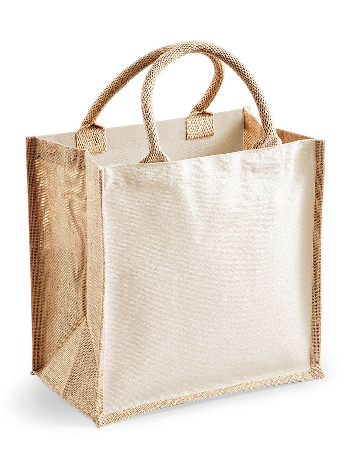 BORSA Juta Con Pannelli Laterali 30X30X19 Cm - Westford Mill | Borsa di Qualità - - LacariaRicami.Store