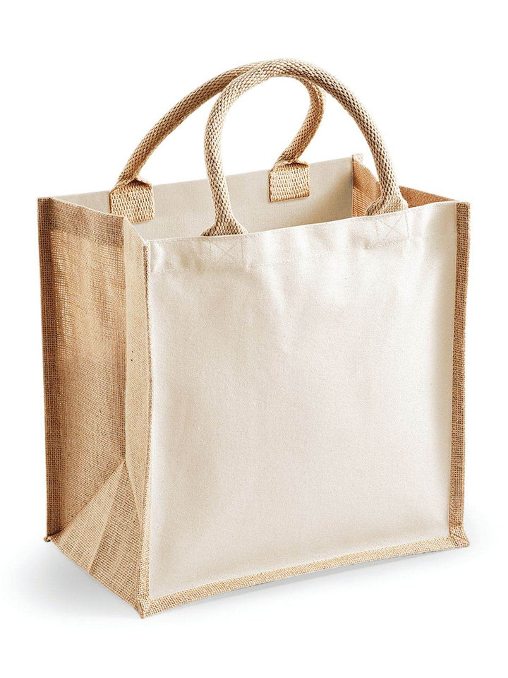BORSA Juta Con Pannelli Laterali 30X30X19 Cm - Westford Mill | Borsa di Qualità - - LacariaRicami.Store