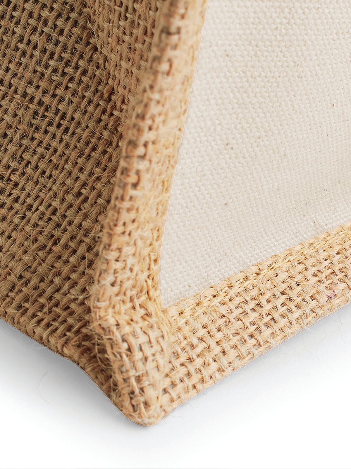 BORSA Juta Con Pannelli Laterali 30X30X19 Cm - Westford Mill - WM421 - 30X30X19 MANICO = 40 Cm - NATURALE - LacariaRicami.Store