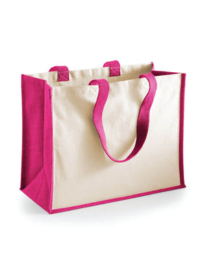 BORSA Juta Con Pannelli Laterali 33X42X19 Cm - Westford Mill | Borsa di Qualità - - LacariaRicami.Store