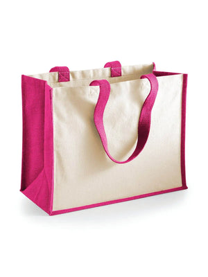 BORSA Juta Con Pannelli Laterali 33X42X19 Cm - Westford Mill | Borsa di Qualità - - LacariaRicami.Store