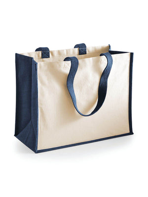 BORSA Juta Con Pannelli Laterali 33X42X19 Cm - Westford Mill | Borsa di Qualità - - LacariaRicami.Store
