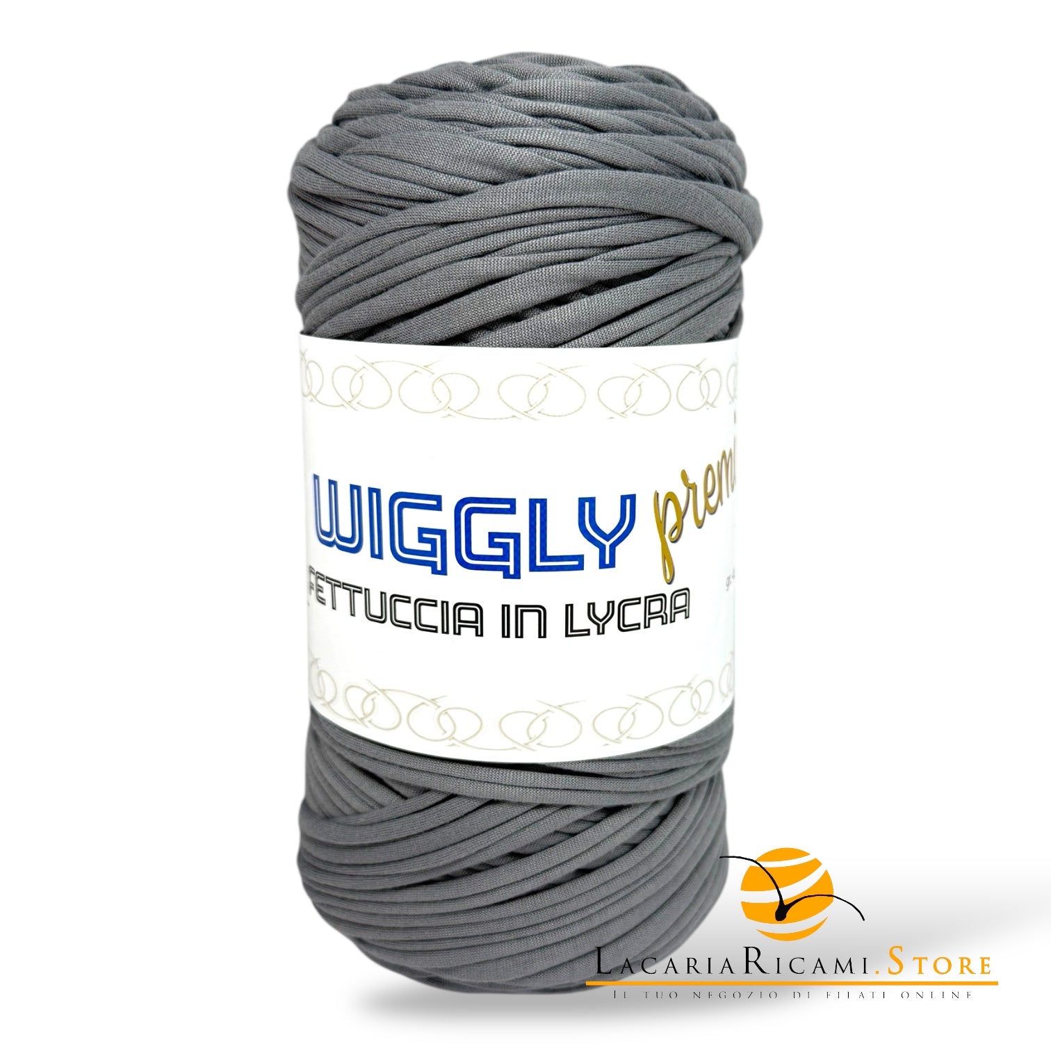 Fettuccia WIGGLY premium - 016 - GRIGIO - LacariaRicami.Store