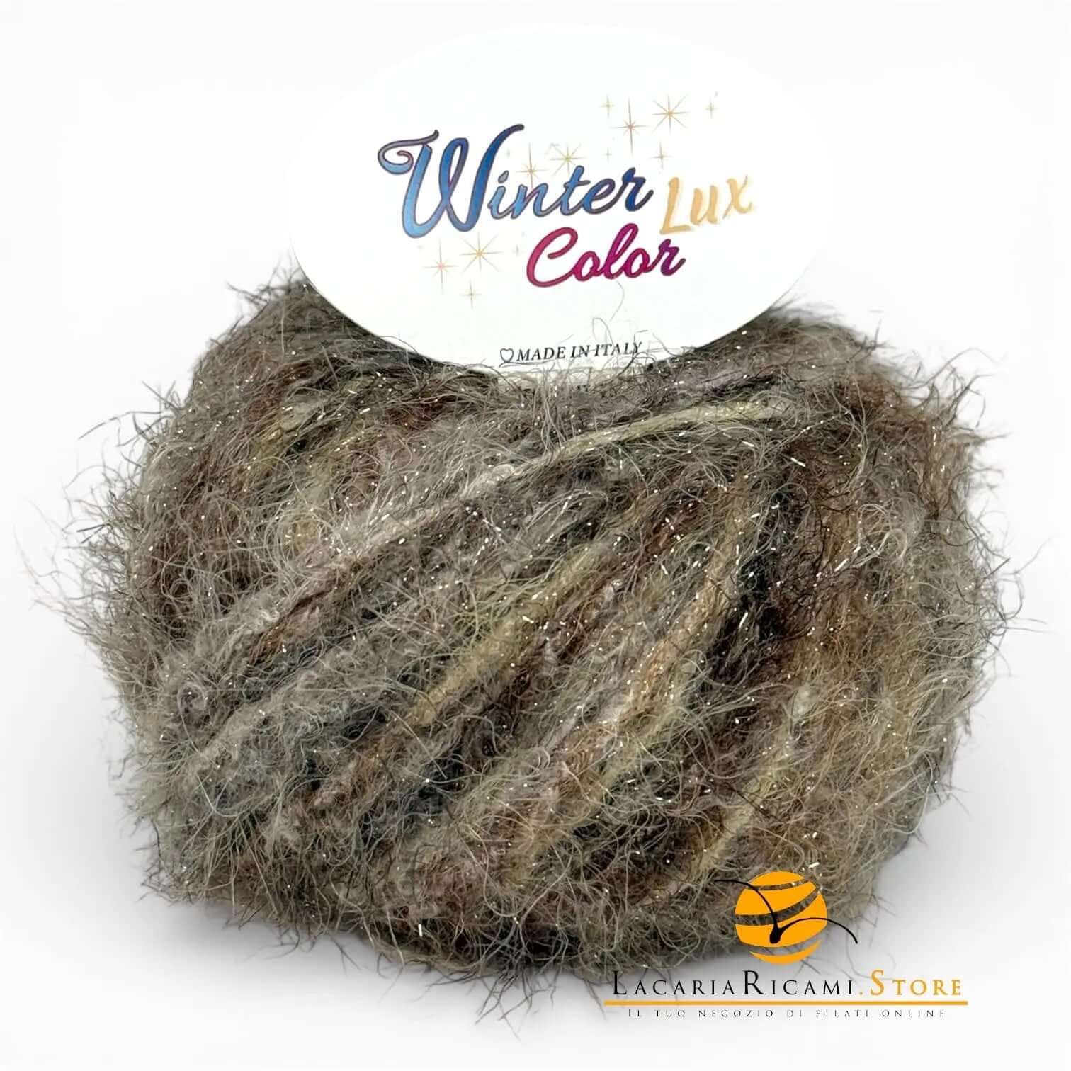 LANA Winter Color Lux - Miss Tricot Filati - Colore: 2 - CIOCCOLATO PANNA - by LacariaRicami.Store