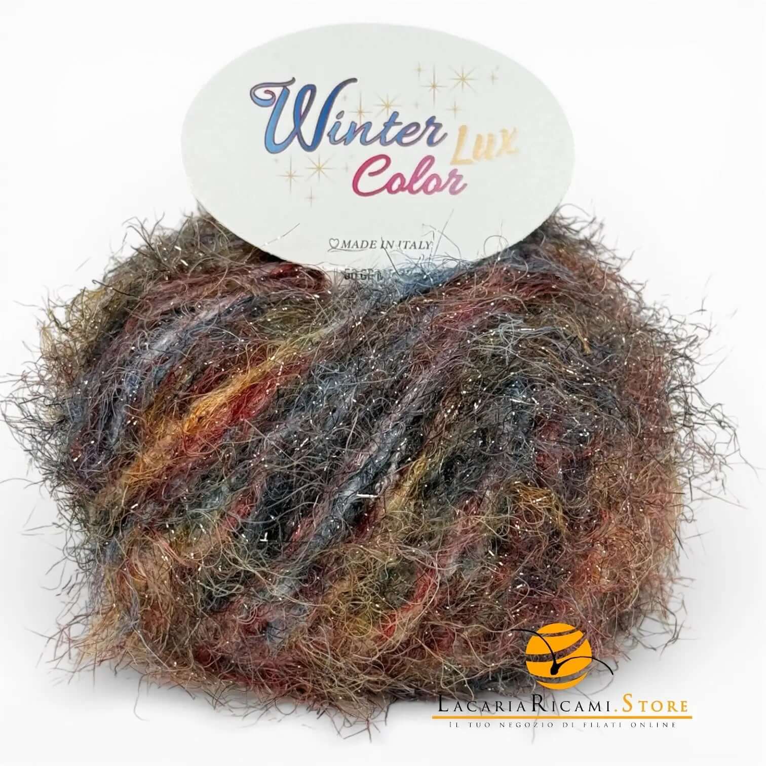 LANA Winter Color Lux - Miss Tricot Filati - Colore: 3 - MARRONE BLU - by LacariaRicami.Store