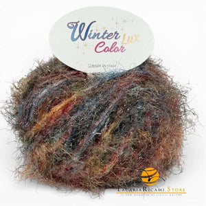 LANA Winter Color Lux - Miss Tricot Filati - Colore: 3 - MARRONE BLU - by LacariaRicami.Store