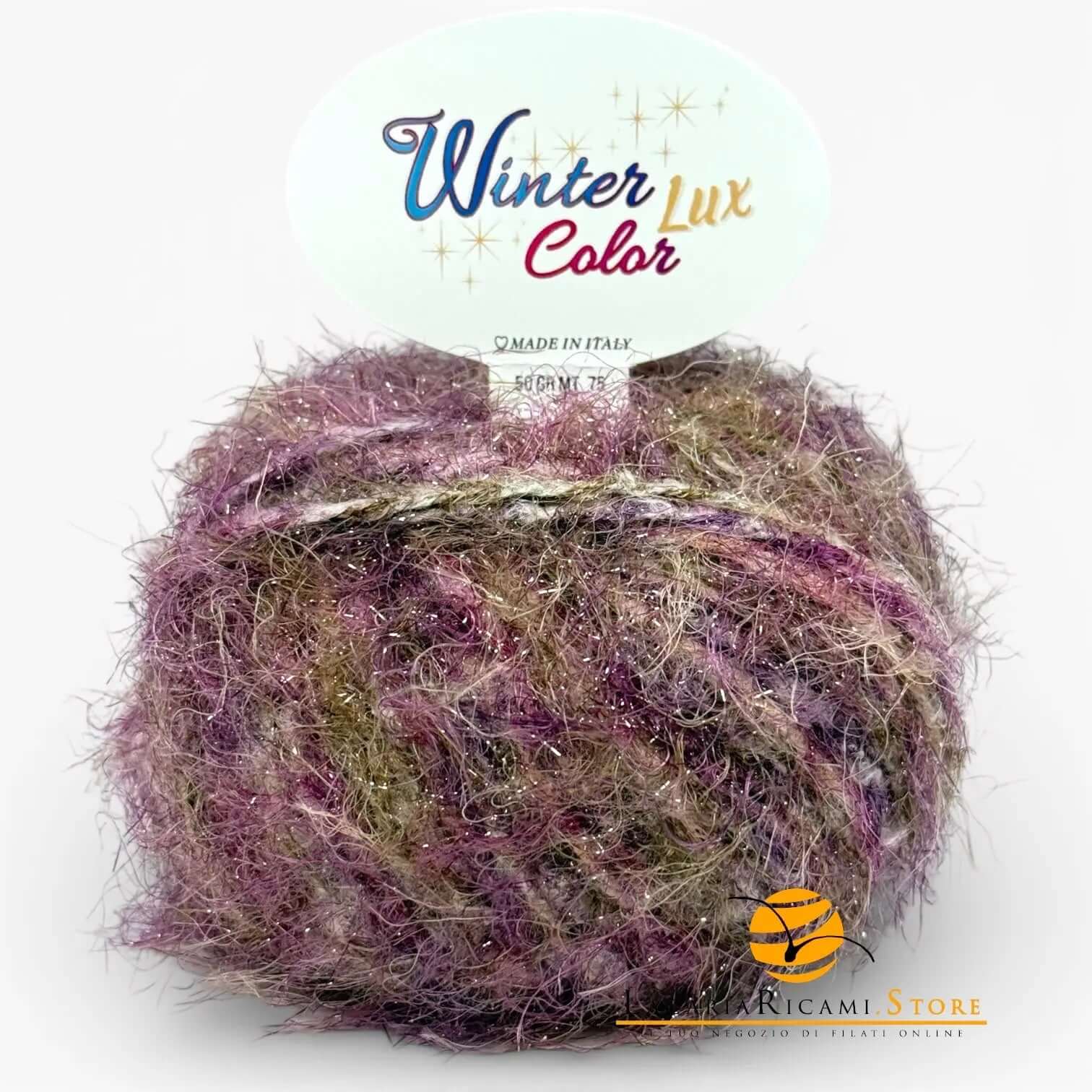 LANA Winter Color Lux - Miss Tricot Filati - Colore: 5 - VIOLA MARRONE - by LacariaRicami.Store