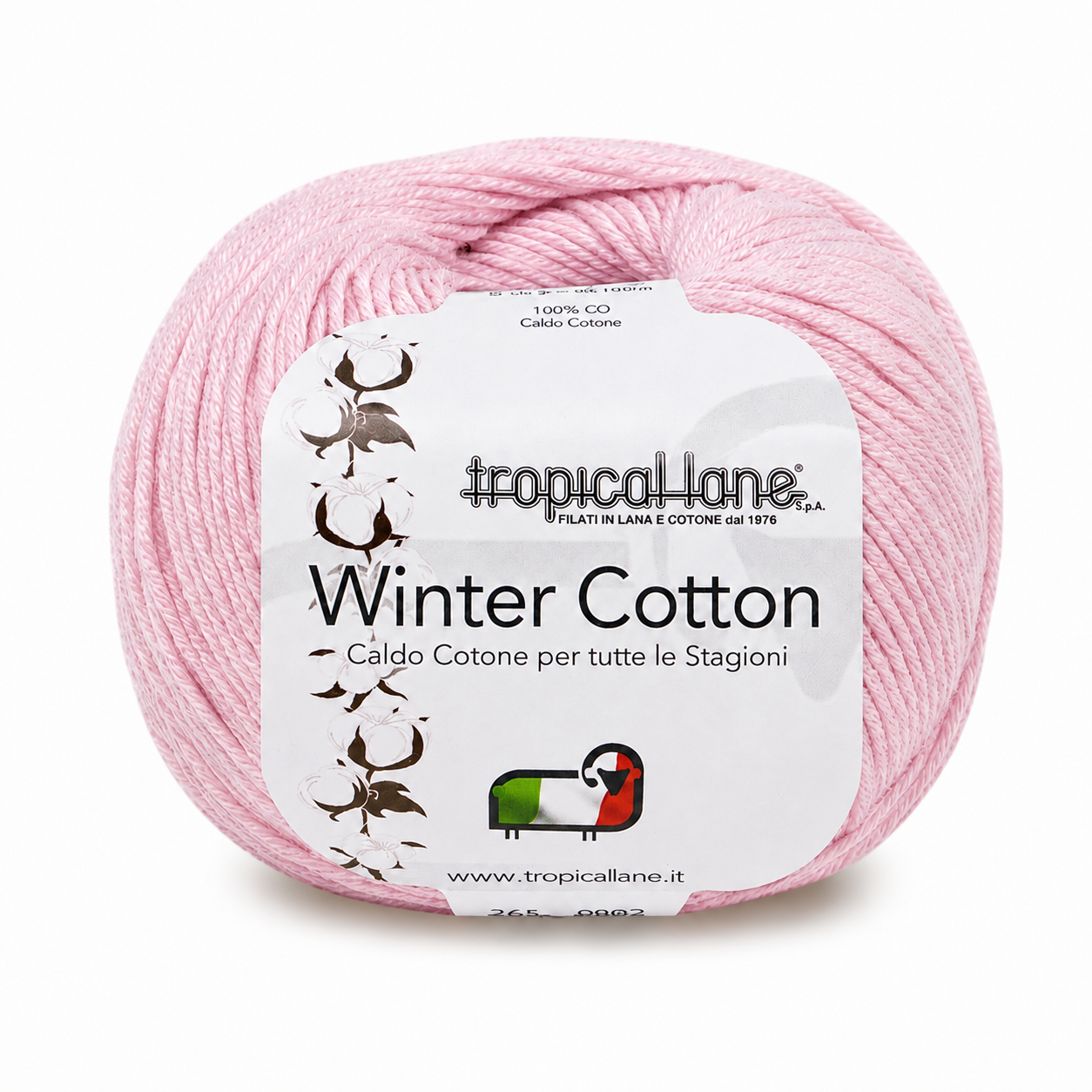 CALDO COTONE Winter Cotton - Tropical Lane - Colore: 101 - ROSA BABY - by LacariaRicami.Store