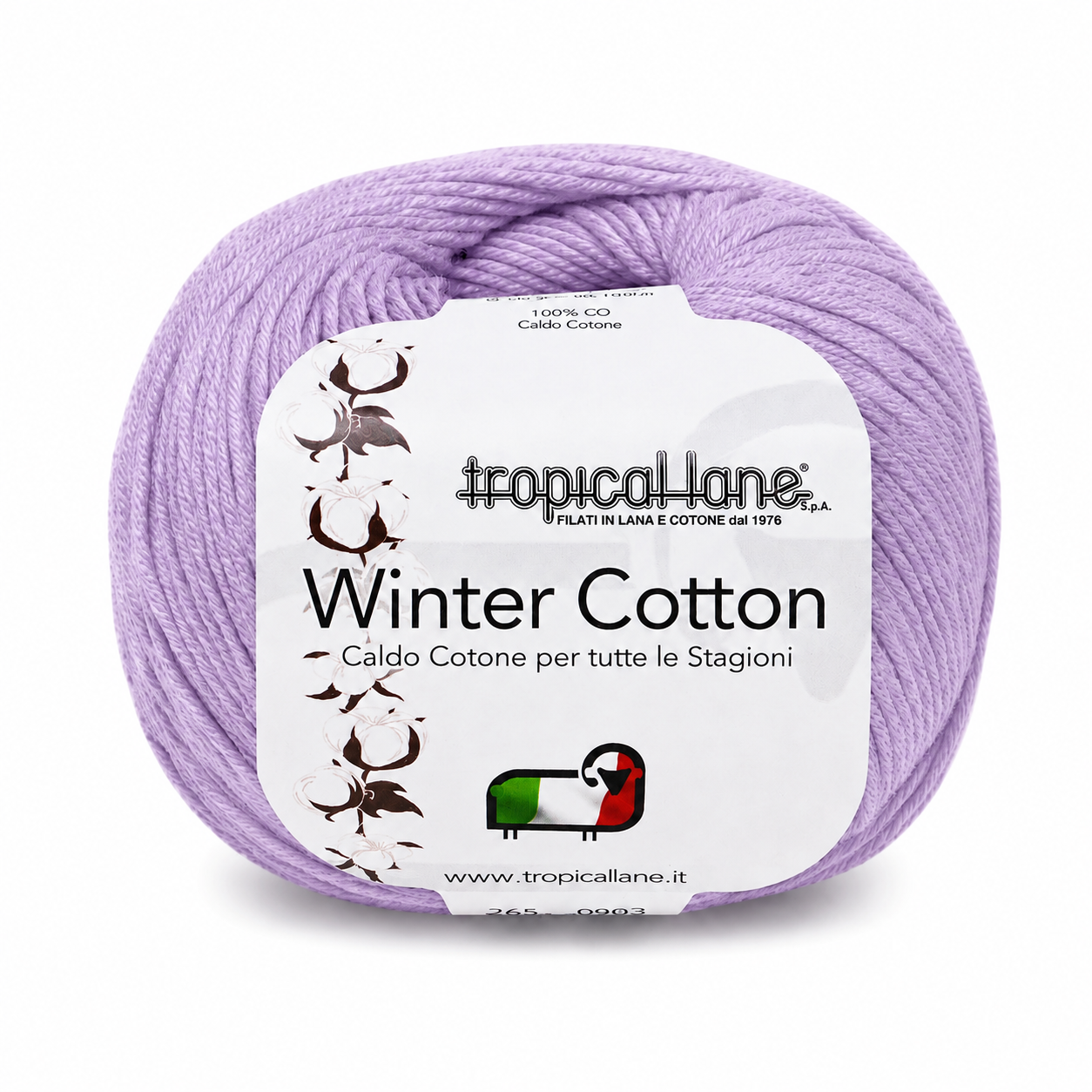 CALDO COTONE Winter Cotton - Tropical Lane - Colore: 146 - LILLA - by LacariaRicami.Store