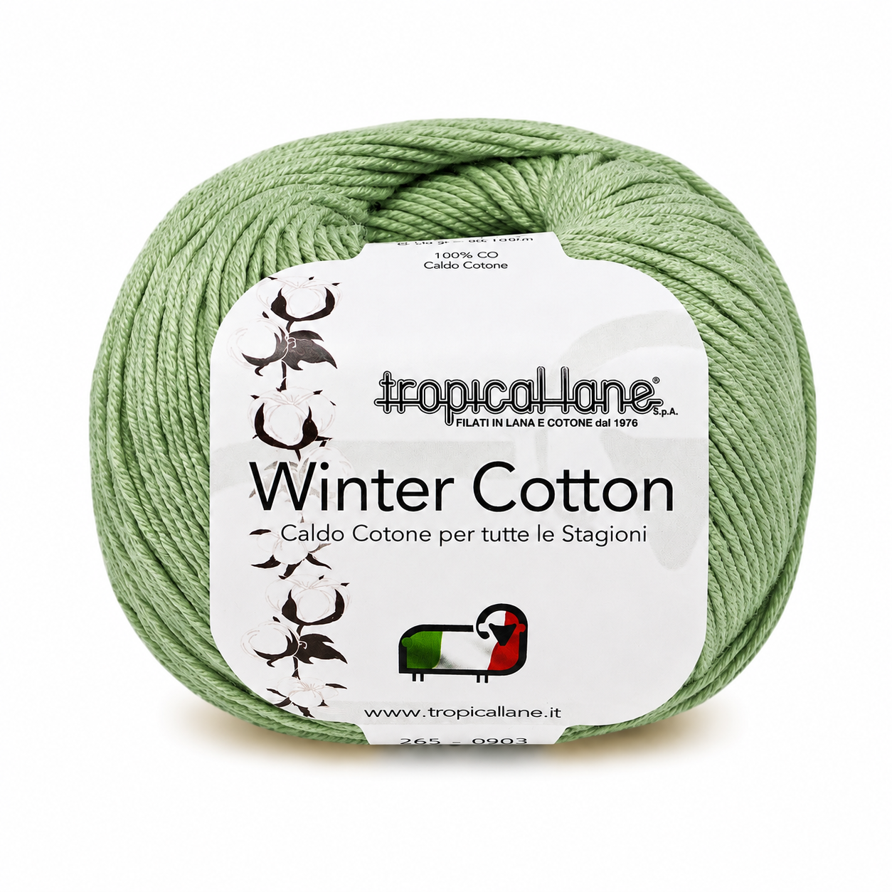 CALDO COTONE Winter Cotton - Tropical Lane - Colore: 2179 - VERDE - by LacariaRicami.Store