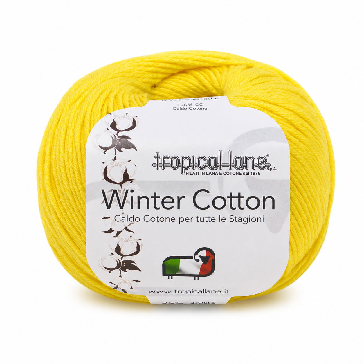 CALDO COTONE Winter Cotton - Tropical Lane - Colore: 265 - GIALLO - by LacariaRicami.Store