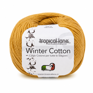 CALDO COTONE Winter Cotton - Tropical Lane - Colore: 266 - SENAPE - by LacariaRicami.Store
