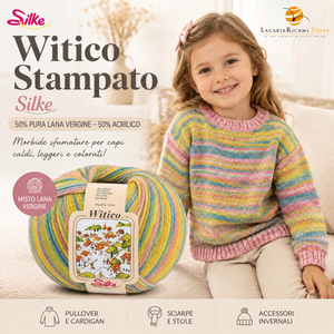 Lana Witico Stampato - Silke - Colore: - by LacariaRicami.Store