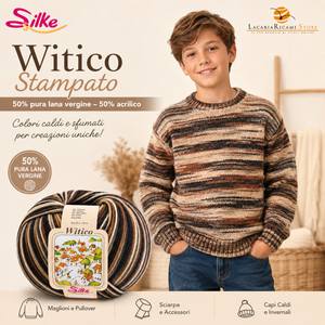 Lana Witico Stampato - Silke - Colore: - by LacariaRicami.Store
