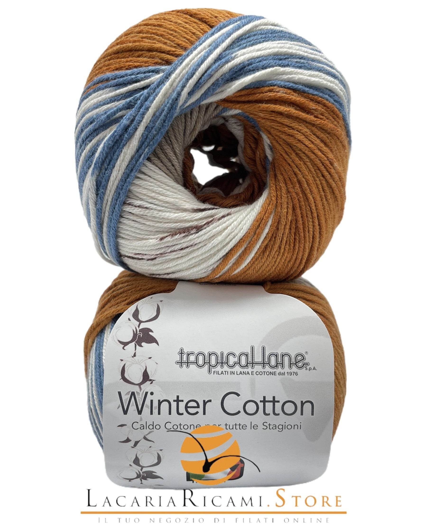 CALDO COTONE Winter Cotton Print - Tropical Lane - - LacariaRicami.Store
