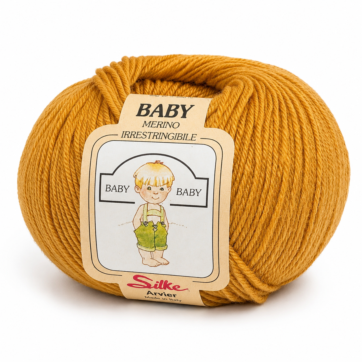 Lana Baby Merino - Silke - Colore: 029 - ZUCCA - by LacariaRicami.Store