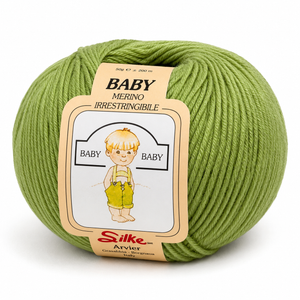 Lana Baby Merino - Silke - Colore: 057 - VERDE - by LacariaRicami.Store