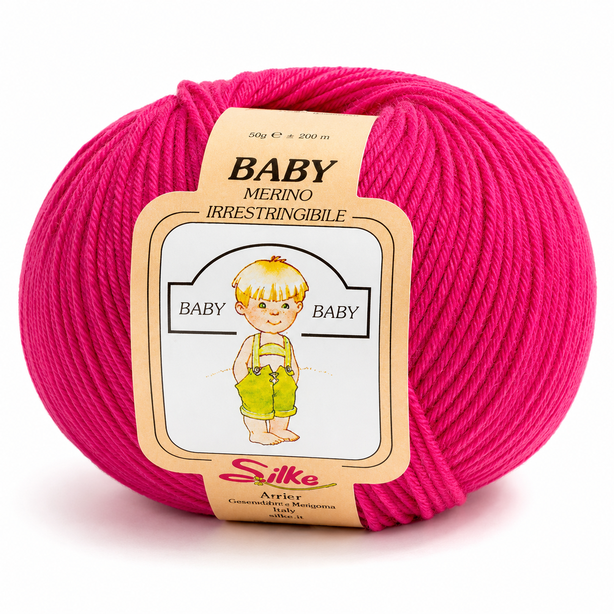 Lana Baby Merino - Silke - Colore: 362 - FUCSIA - by LacariaRicami.Store