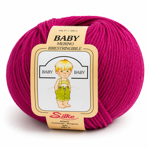 Lana Baby Merino - Silke - Colore: 4010 - OLEANDRO - by LacariaRicami.Store