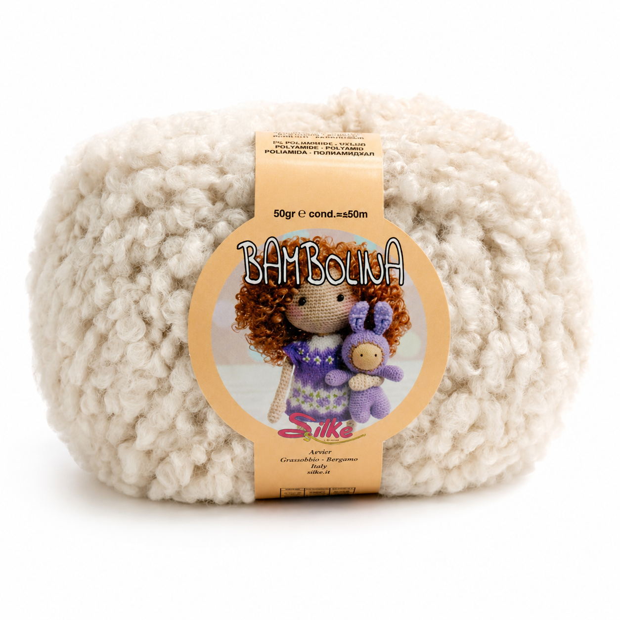 Lana Bambolina - Silke - Colore: 18 - PANNA - by LacariaRicami.Store