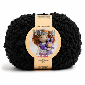 Lana Bambolina - Silke - Colore: 200 - NERO - by LacariaRicami.Store