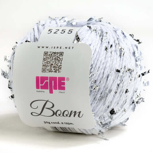 Cotone BOOM - ISPE - Colore: 525 - BIANCO ARGENTO - by LacariaRicami.Store