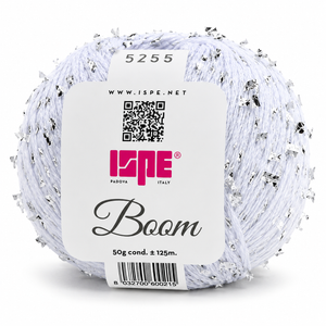 Cotone BOOM - ISPE - Colore: 525 - BIANCO ARGENTO - by LacariaRicami.Store