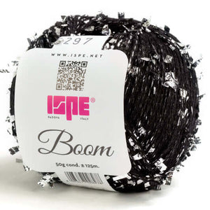 Cotone BOOM - ISPE - Colore: 529 - NERO ARGENTO - by LacariaRicami.Store