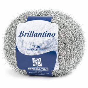 Cotone Lamè BRILLANTINO - Bertagna Filati - Colore: 101 - ARGENTO - by LacariaRicami.Store