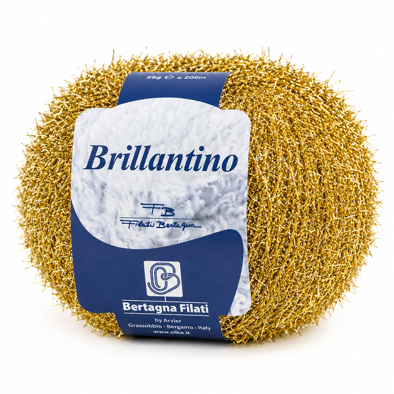 Cotone Lamè BRILLANTINO - Bertagna Filati - Colore: 104 - ORO - by LacariaRicami.Store
